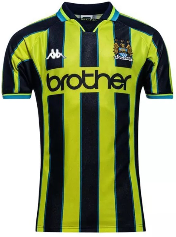 Camisa retro Kappa Manchester City 1998 1999 II jogador